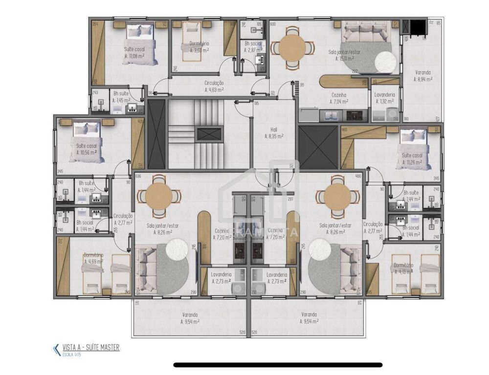 Apartamento, 2 quartos, 61 m² - Foto 3