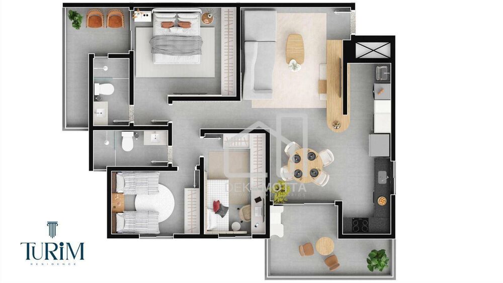 Apartamento, 2 quartos, 79 m² - Foto 2