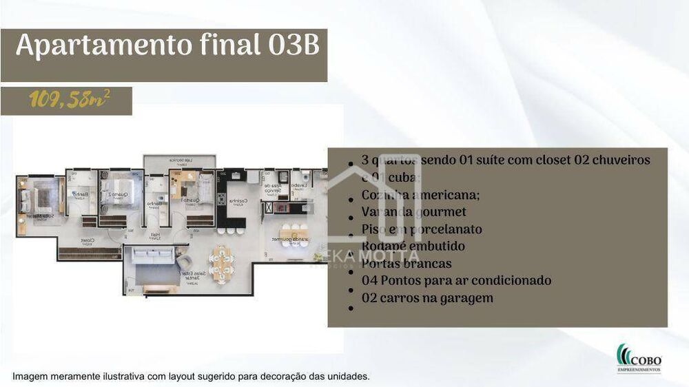 Apartamento, 3 quartos, 100 m² - Foto 1