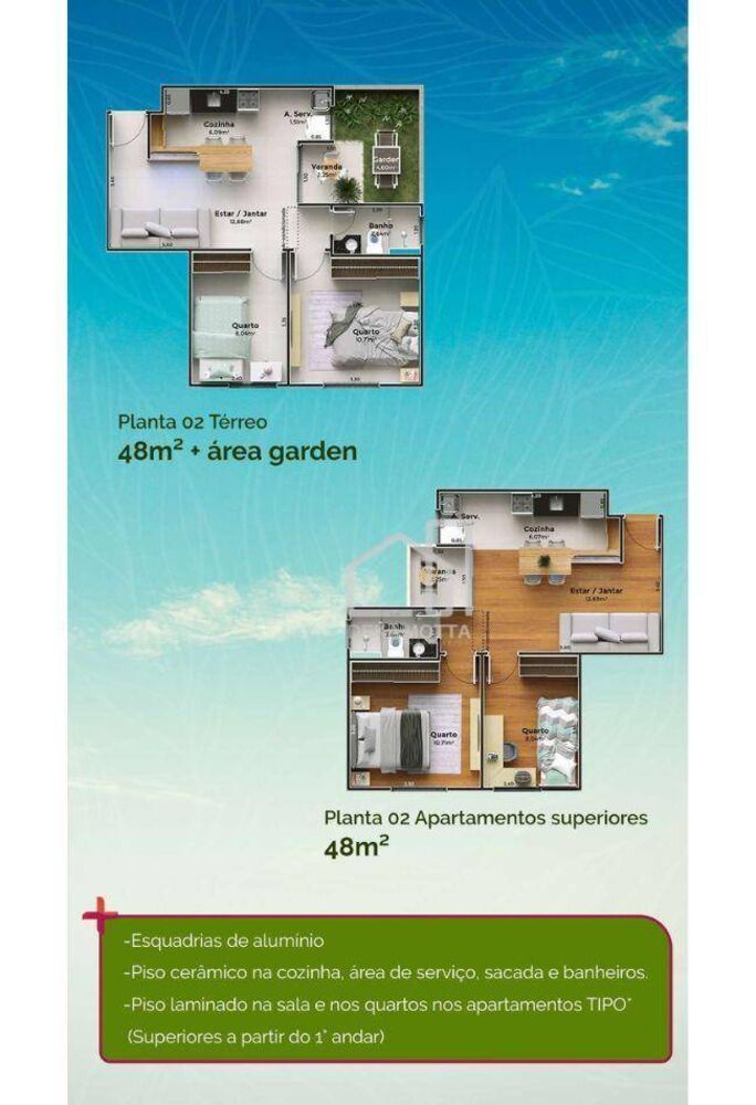 Apartamento, 2 quartos, 47 m² - Foto 1
