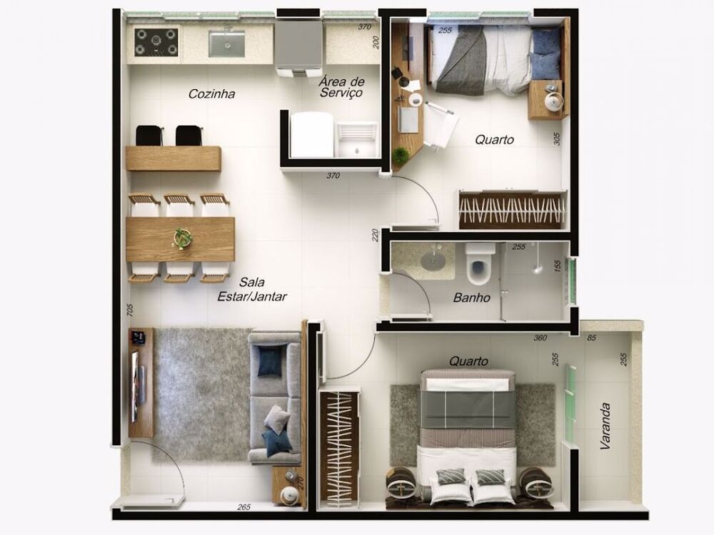 Apartamento, 2 quartos, 50 m² - Foto 4