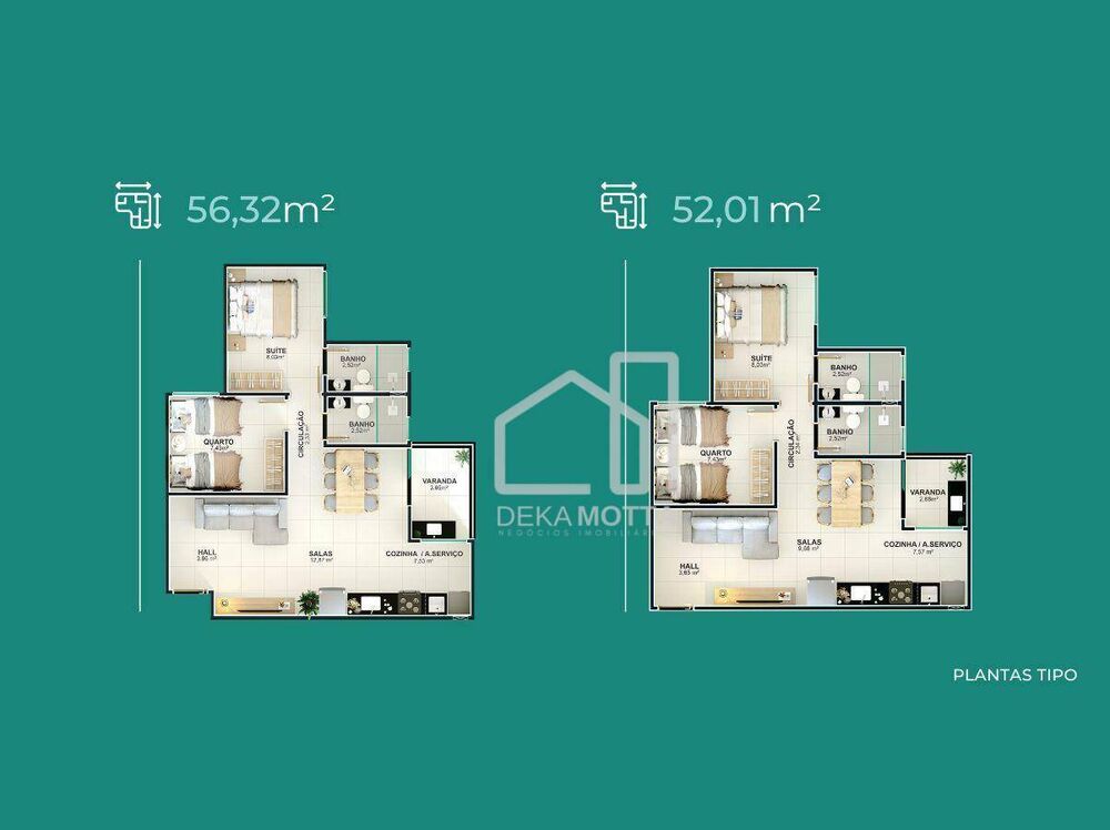 Apartamento, 2 quartos, 80 m² - Foto 1