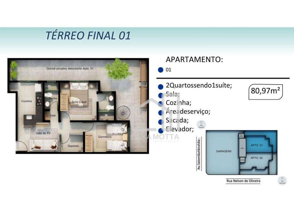 Apartamento, 2 quartos, 47 m² - Foto 1