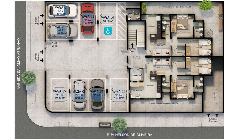Apartamento, 2 quartos, 47 m² - Foto 1