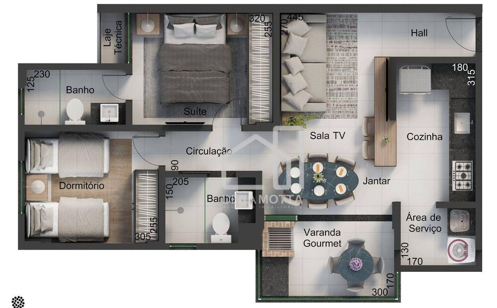 Apartamento, 2 quartos, 61 m² - Foto 8