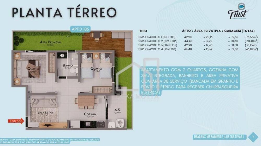 Apartamento, 2 quartos, 42 m² - Foto 2