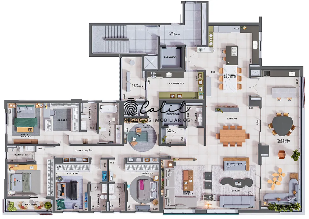 Apartamento, 4 quartos, 367 m² - Foto 8