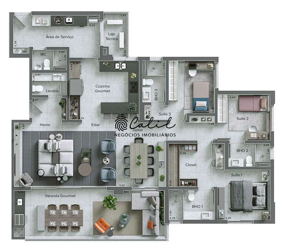 Apartamento, 3 quartos, 178 m² - Foto 7