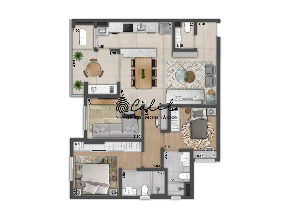 Apartamento, 2 quartos, 90 m² - Foto 2
