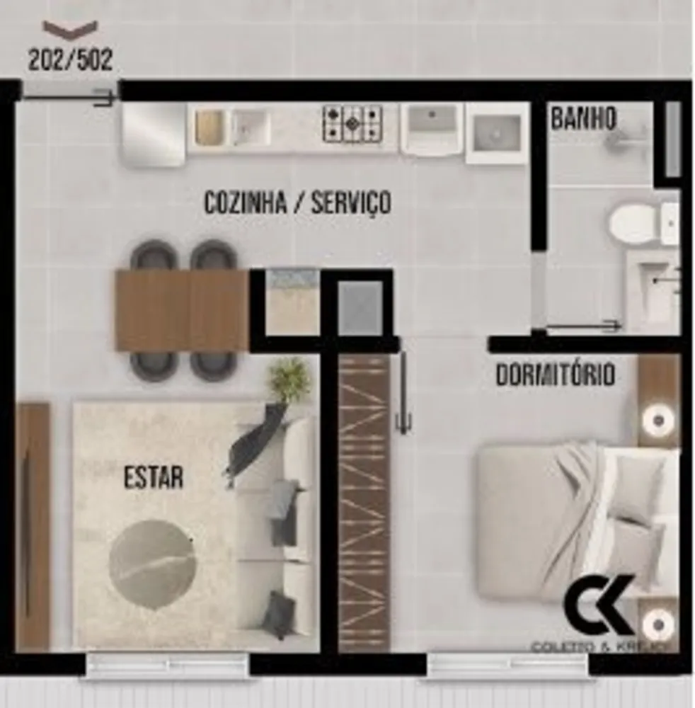 Apartamento, 1 quarto, 39 m² - Foto 11