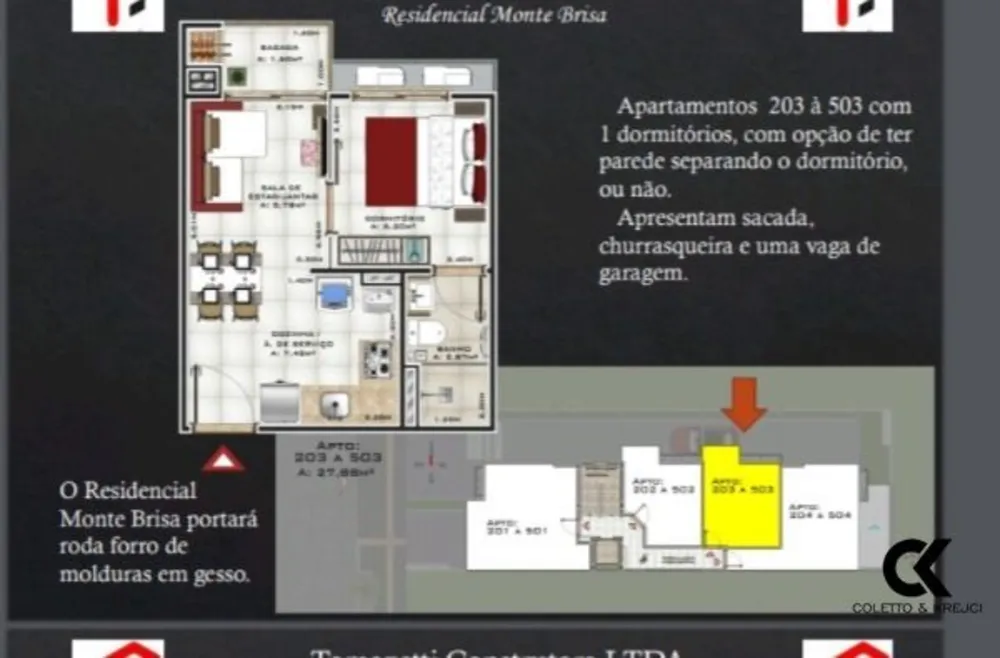 Apartamento, 1 quarto, 27 m² - Foto 2