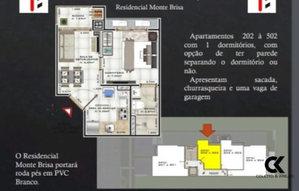 Apartamento, 1 quarto, 28 m² - Foto 1