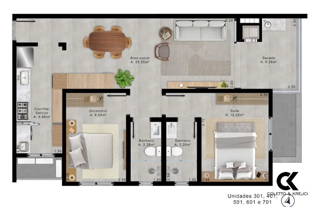Apartamento, 2 quartos, 79 m² - Foto 8