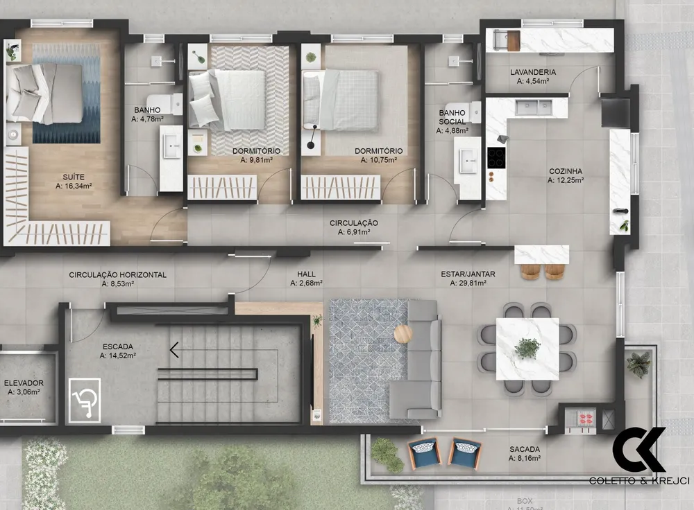 Apartamento, 3 quartos, 126 m² - Foto 8