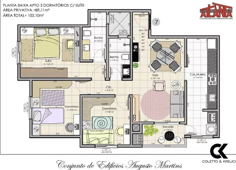 Apartamento, 2 quartos, 57 m² - Foto 2