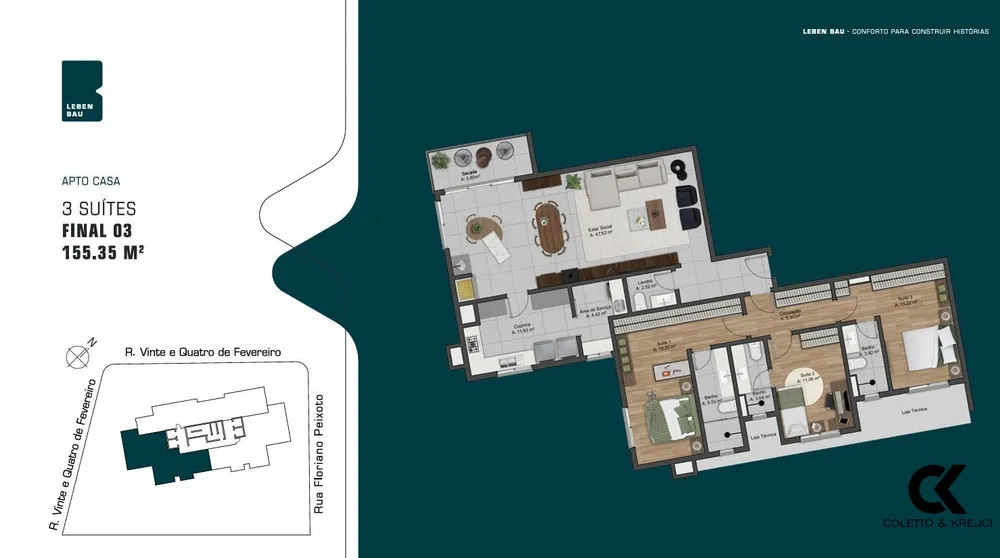 Apartamento, 3 quartos, 155 m² - Foto 2