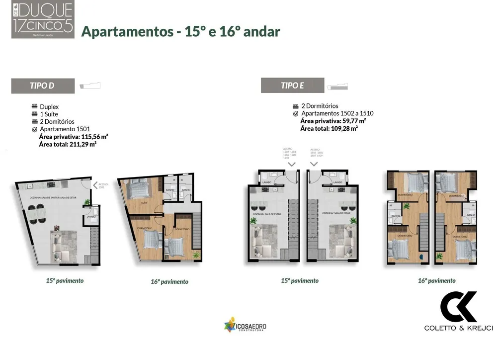 Apartamento, 2 quartos, 59 m² - Foto 6