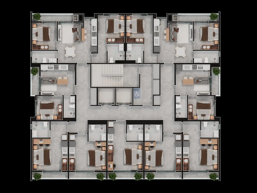 Apartamento, 1 quarto, 16 m² - Foto 2