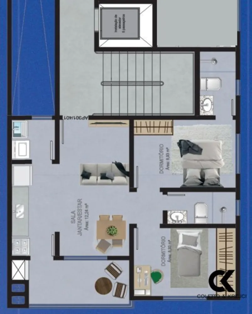 Apartamento, 2 quartos, 88 m² - Foto 4