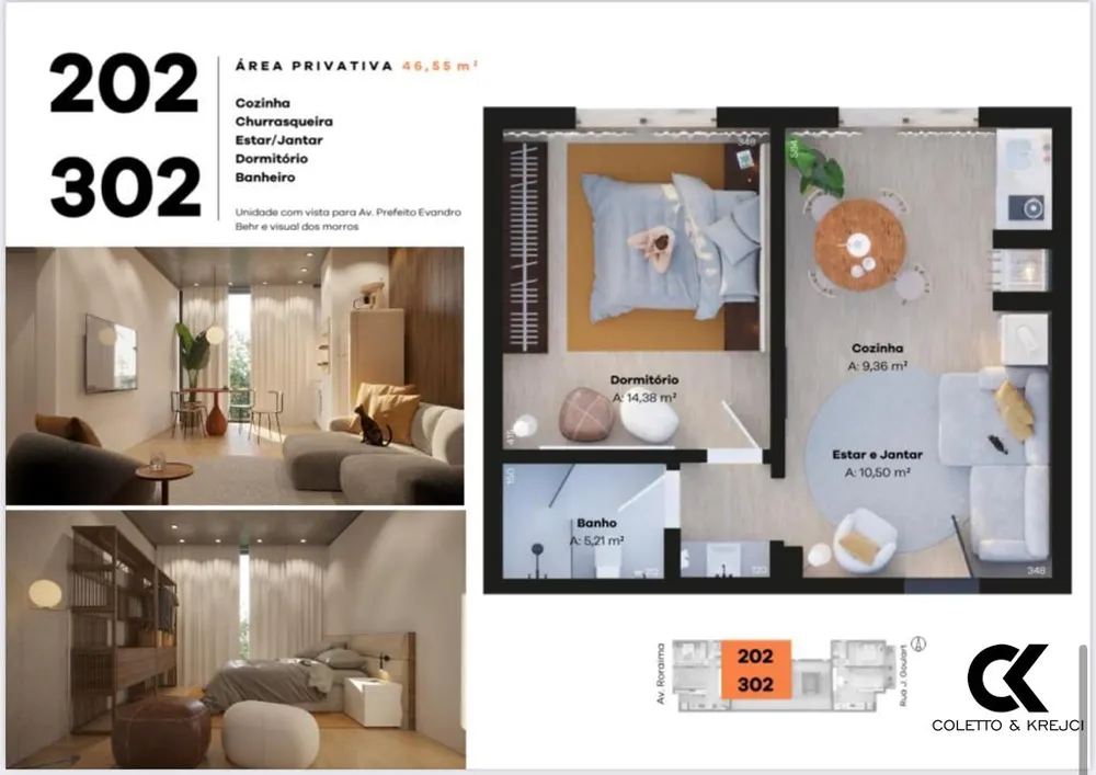 Apartamento, 1 quarto, 46 m² - Foto 7