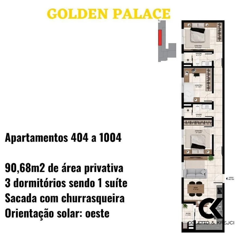 Apartamento, 3 quartos, 90 m² - Foto 7