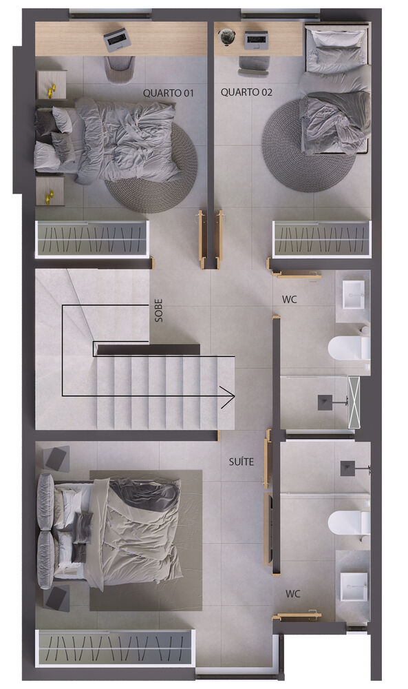 Apartamento à venda com 3 quartos, 150m² - Foto 2