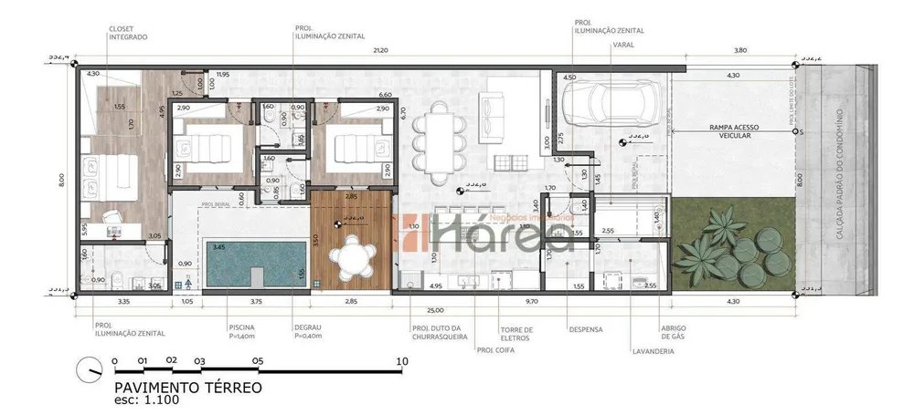 Casa de Condomínio, 3 quartos - Foto 3