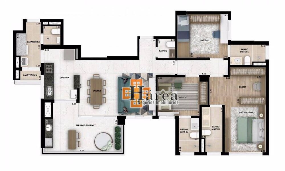 Apartamento, 3 quartos, 131 m² - Foto 5