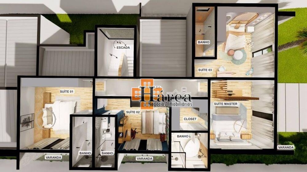 Casa de Condomínio, 3 quartos - Foto 4