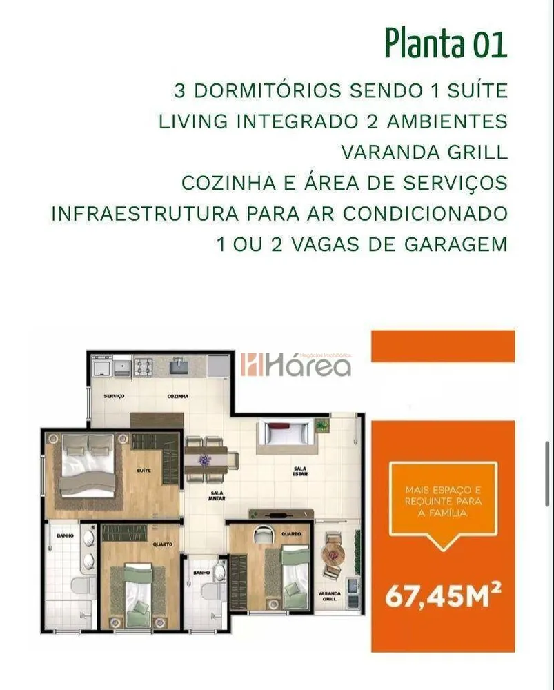 Apartamento, 3 quartos, 67 m² - Foto 11