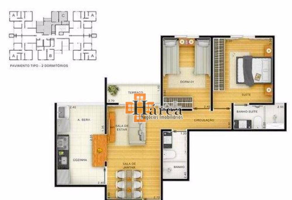 Apartamento, 2 quartos, 61 m² - Foto 13