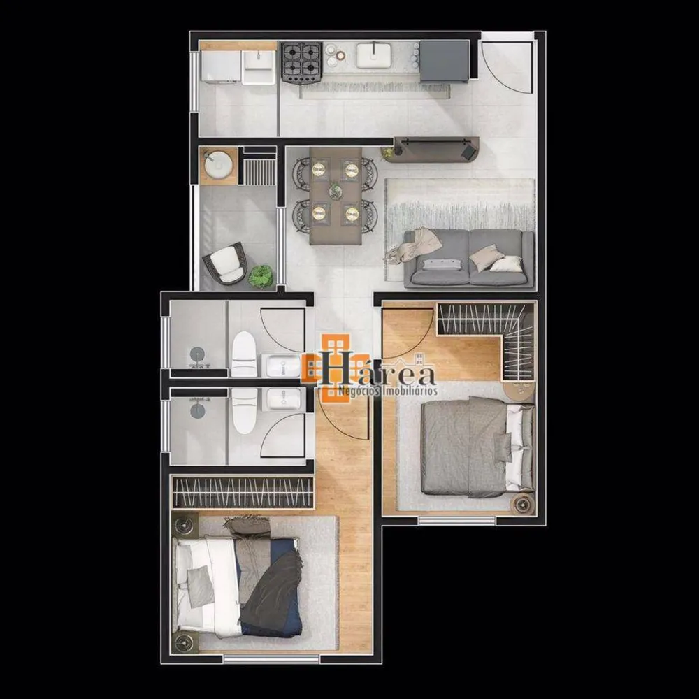 Apartamento, 2 quartos, 50 m² - Foto 9