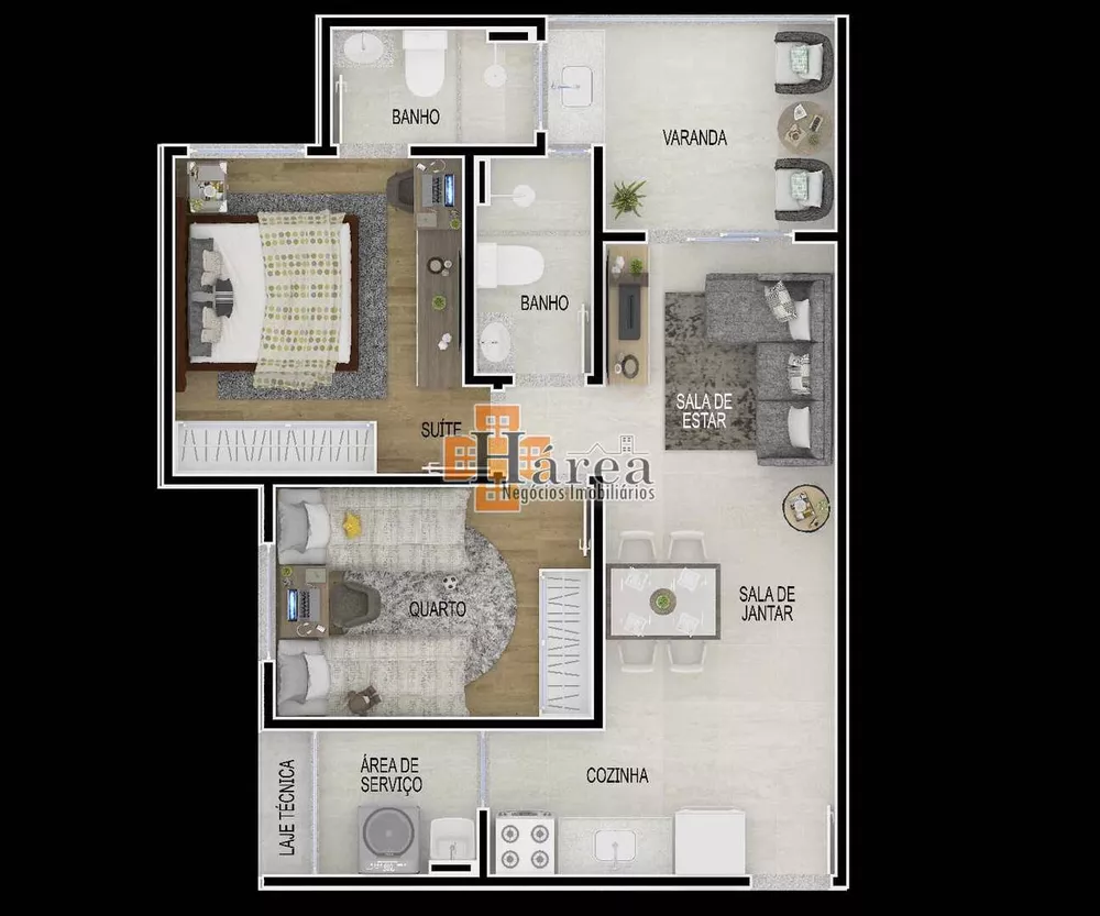 Apartamento à venda com 2 quartos, 58m² - Foto 11