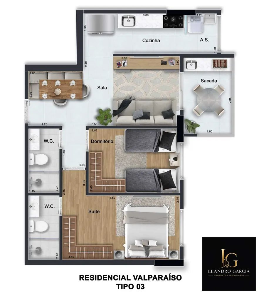 Apartamento, 2 quartos - Foto 6