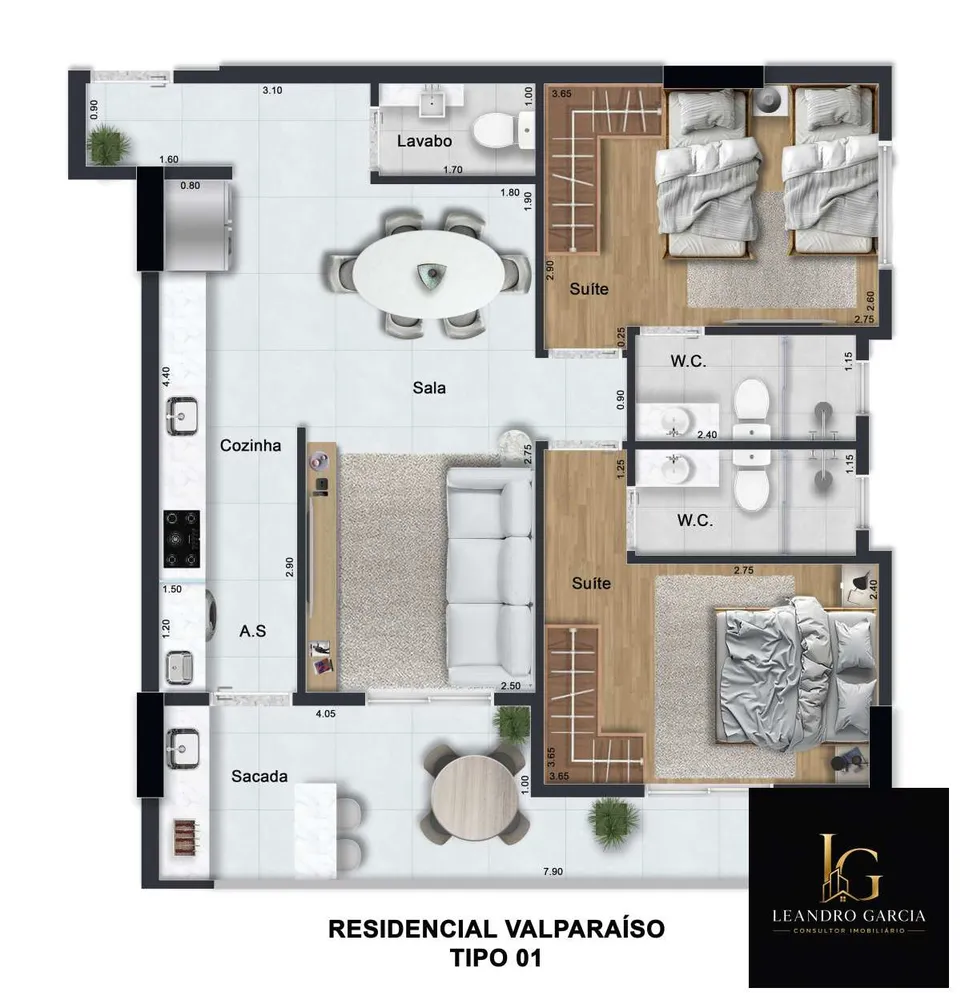 Apartamento, 2 quartos - Foto 7