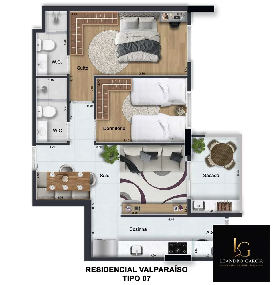 Apartamento, 2 quartos - Foto 5