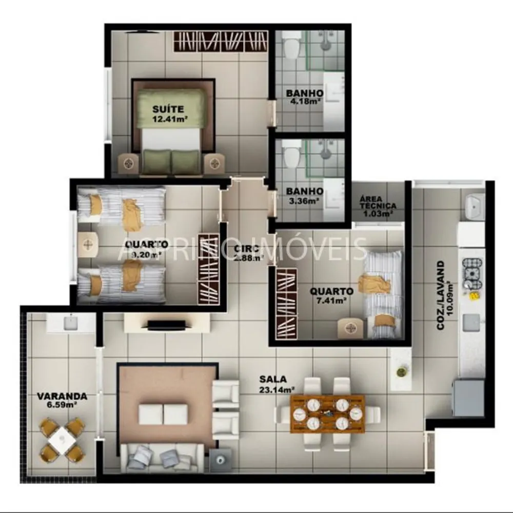 Apartamento, 3 quartos - Foto 14