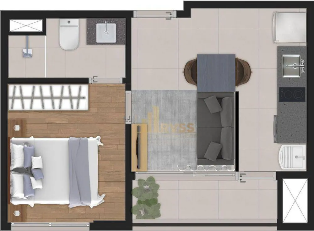 Apartamento, 1 quarto, 29 m² - Foto 4