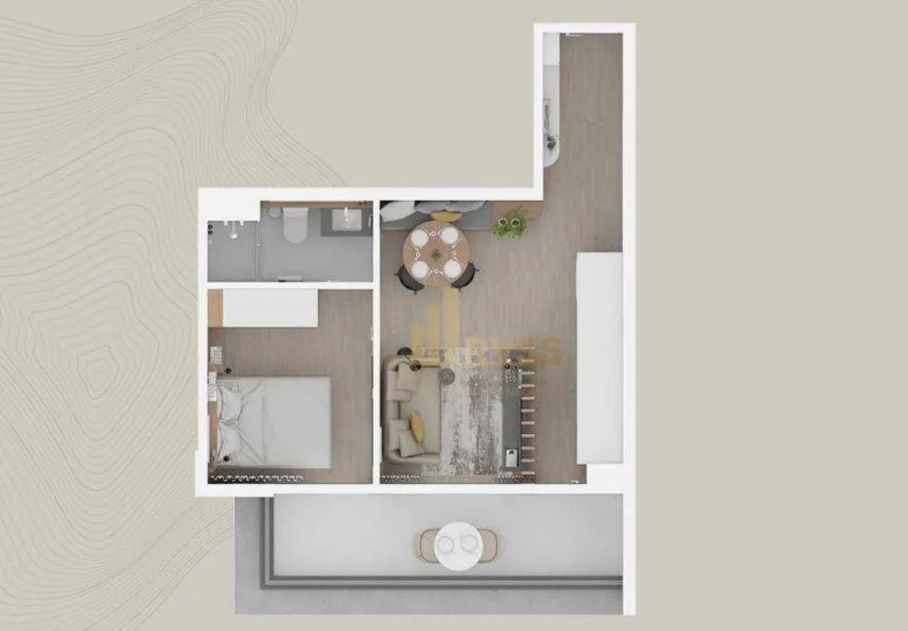 Apartamento, 1 quarto, 41 m² - Foto 4