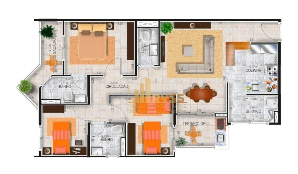 Apartamento, 3 quartos, 82 m² - Foto 5