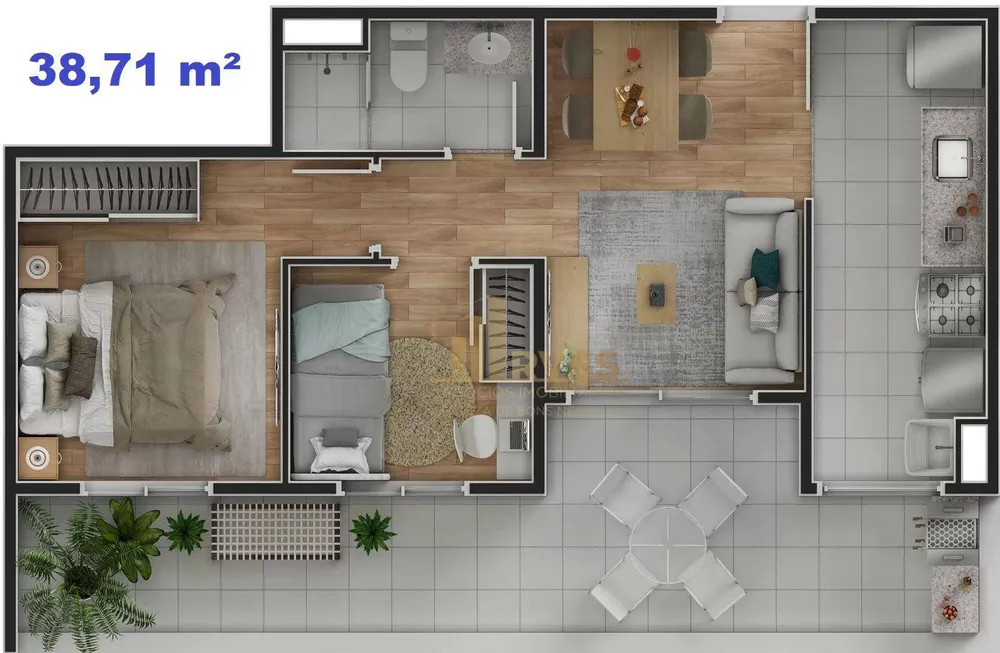 Apartamento, 2 quartos, 38 m² - Foto 10