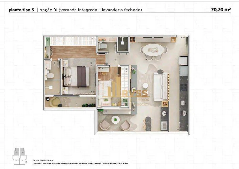Apartamento, 3 quartos, 69 m² - Foto 29