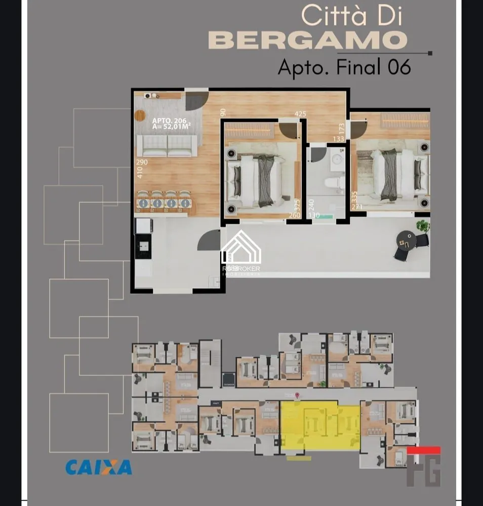 Apartamento, 2 quartos, 57 m² - Foto 6
