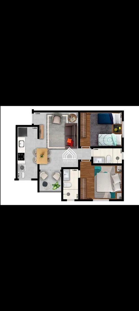 Apartamento, 2 quartos, 49 m² - Foto 7