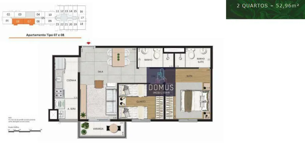 Apartamento, 2 quartos, 50 m² - Foto 20
