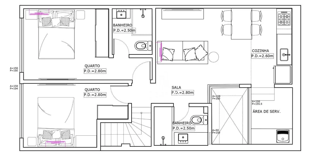 Casa, 2 quartos, 60 m² - Foto 13