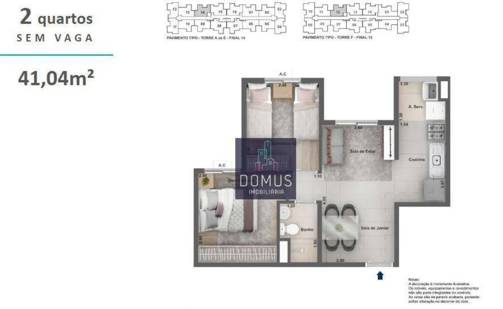 Apartamento, 2 quartos, 41 m² - Foto 13