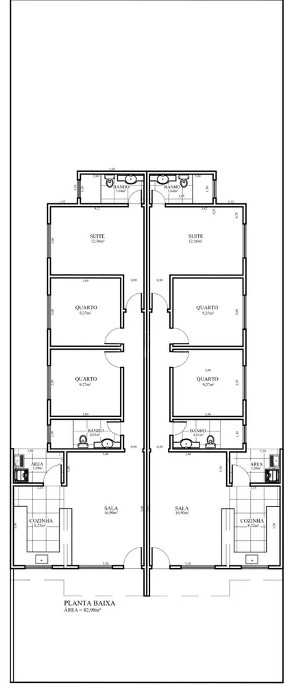 Casa, 3 quartos, 83 m² - Foto 3