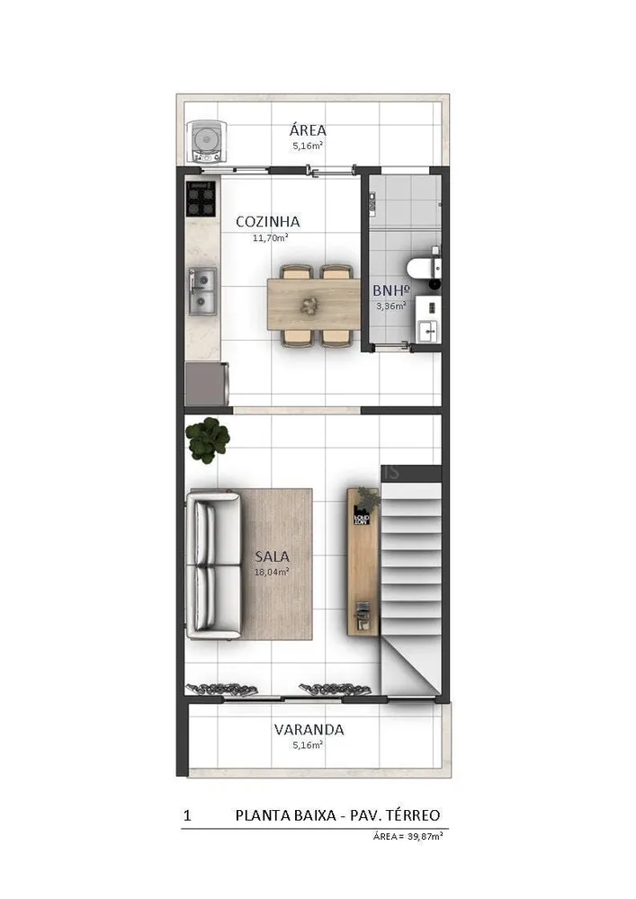 Sobrado, 2 quartos, 90 m² - Foto 9