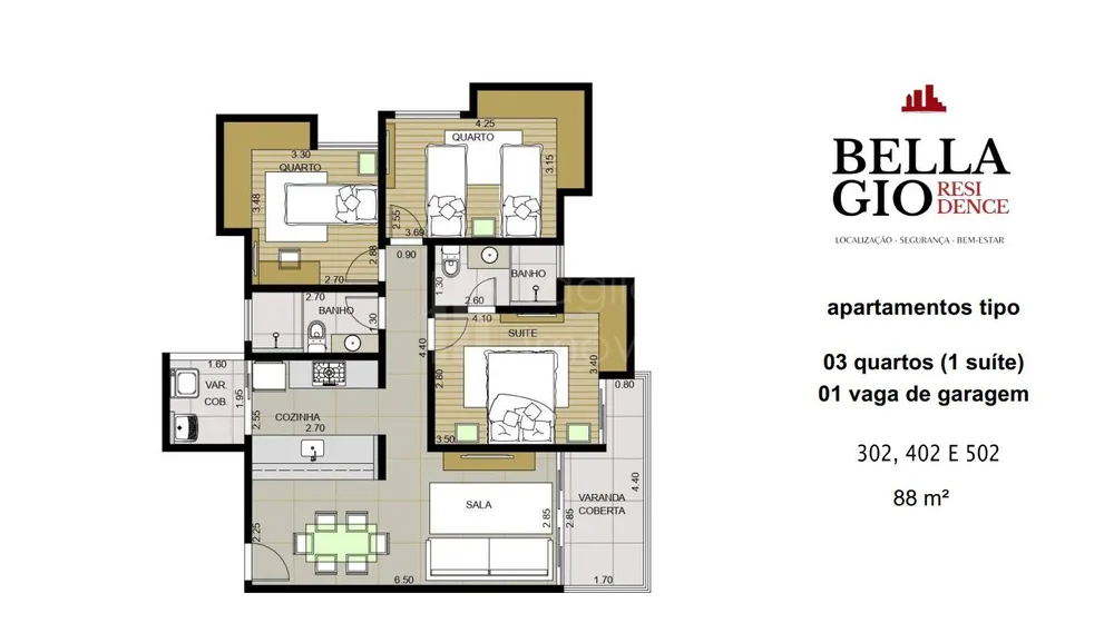 Apartamento, 3 quartos, 88 m² - Foto 10